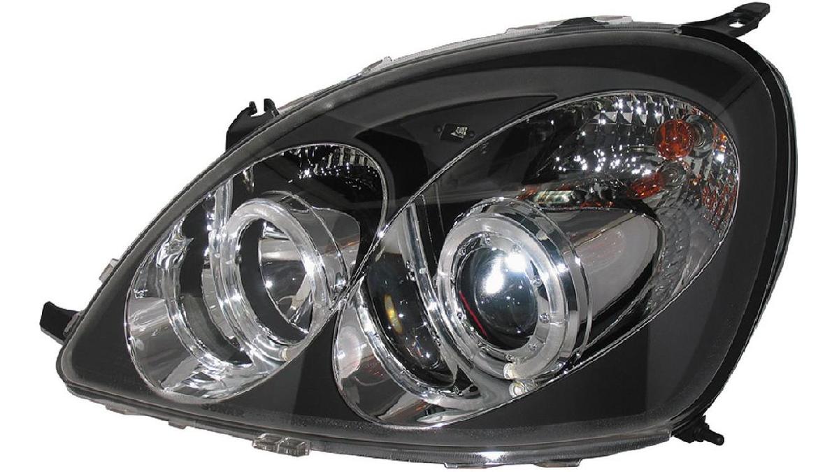Set+de+phares+sur+mesure+pour+Toyota+Yaris+I+1999-2003+-+Noir+-+incl.+Angel-Eyes
